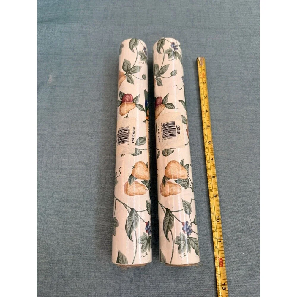 Vintage Duck Self Adhesive Easy Liner Fruit Elegance Kitchen Shelf 12 In X 5 Yd